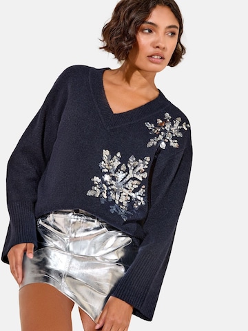 Friends Like These Sweater in Blue: front