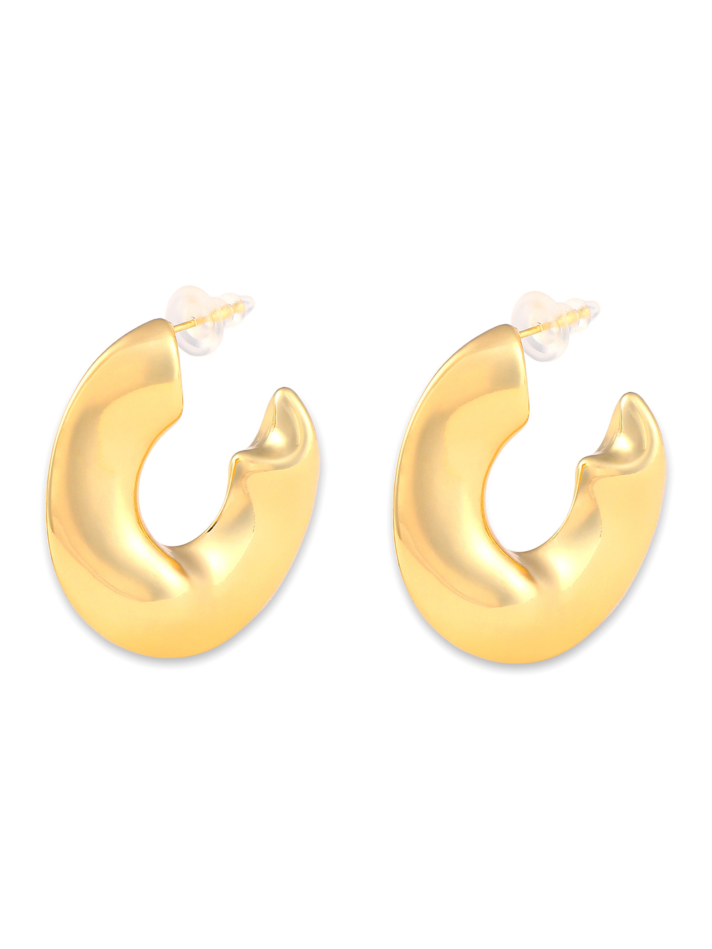 SOHI Earrings 'Talullah' in Gold: front