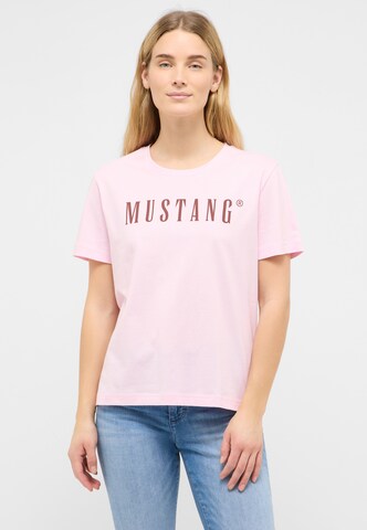 MUSTANG Shirt 'Floris' in Pink: front