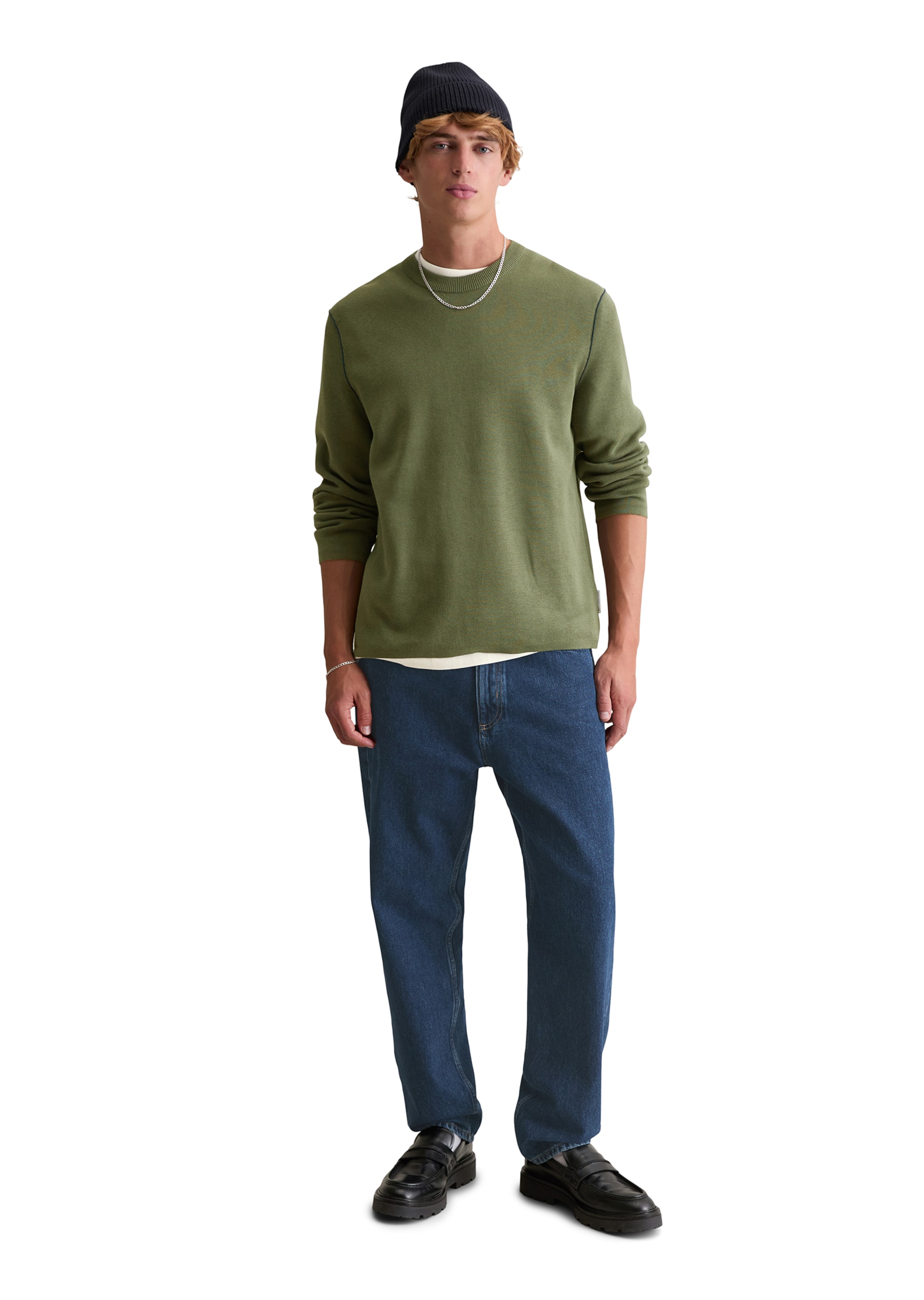 Marc O'Polo DENIM Sweater in Green: front