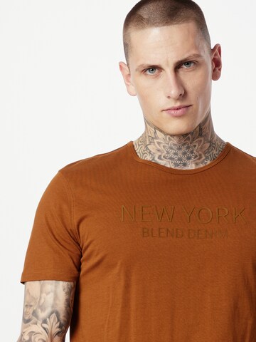 BLEND T-Shirt in Braun