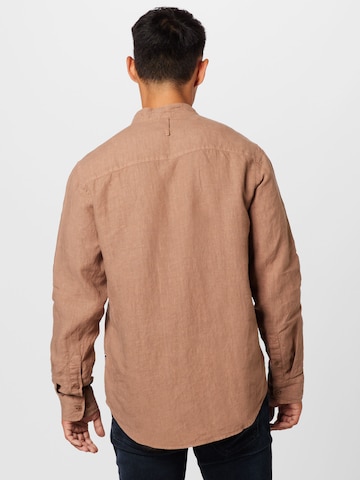 NN07 Regular fit Button Up Shirt 'Eddie 5706' in Brown