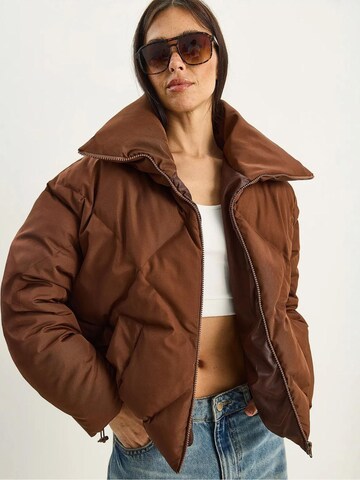Bianco Lucci Wintermantel in Bruin