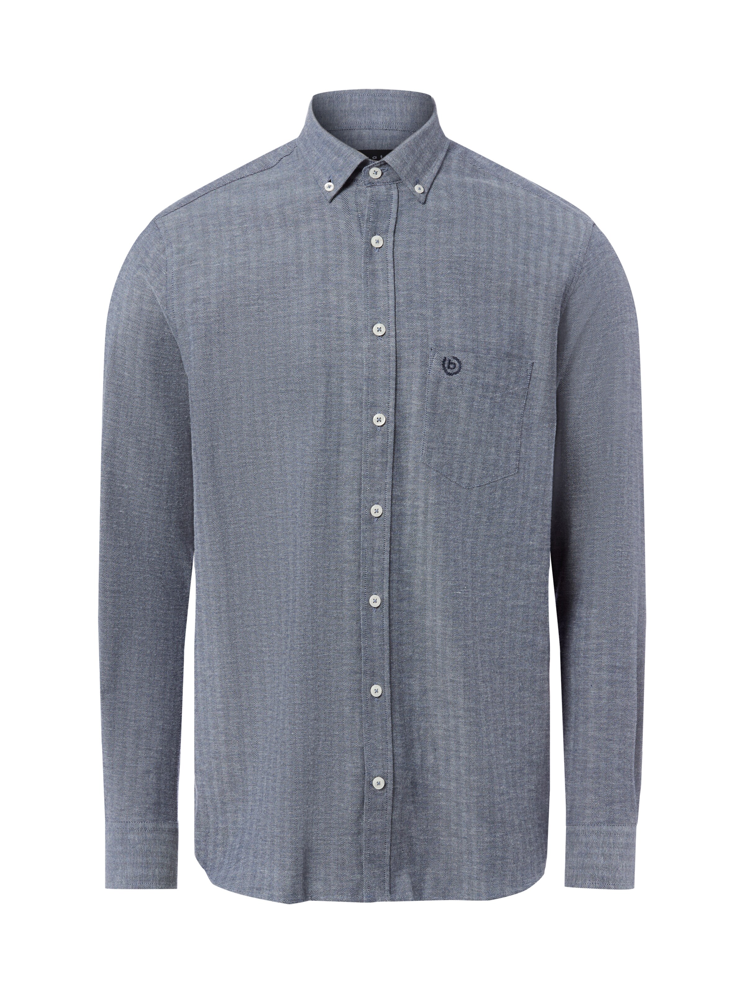 bugatti Regular fit Button Up Shirt in Blue: front