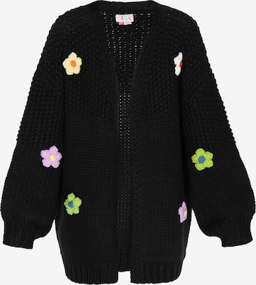 IZIA Oversized vest 'Fashion Look' in Zwart: voorkant