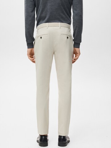 MANGO MAN Zúžený Chino kalhoty 'PRATO' – béžová