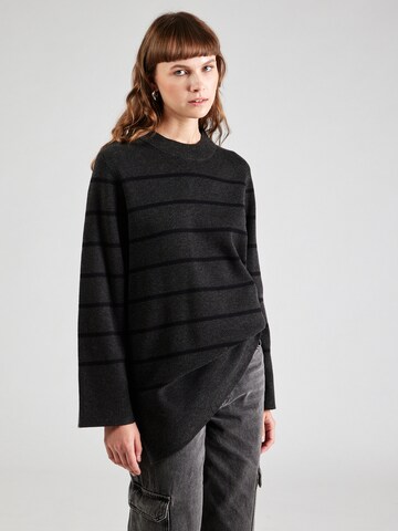 JDY Sweater 'JDYMILA' in Grey: front
