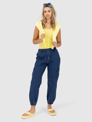 Effilé Pantalon cargo 'Angelique' Alife and Kickin en bleu