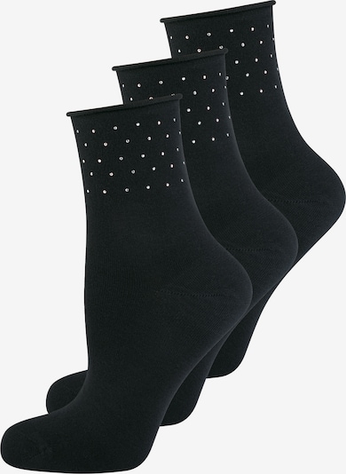 ELBEO Damensocken ' 3-Pack Pure Sparkle ' in schwarz, Produktansicht