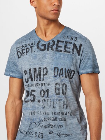 mėlyna CAMP DAVID Marškinėliai 'Cinque Terre'
