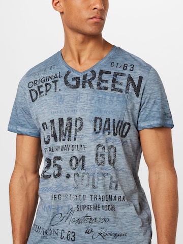 CAMP DAVID T-shirt 'Cinque Terre' i blå