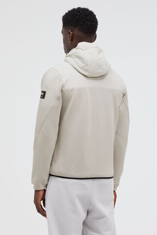 CMPD Kapuzenjacke im tonalen Materialmix in Beige