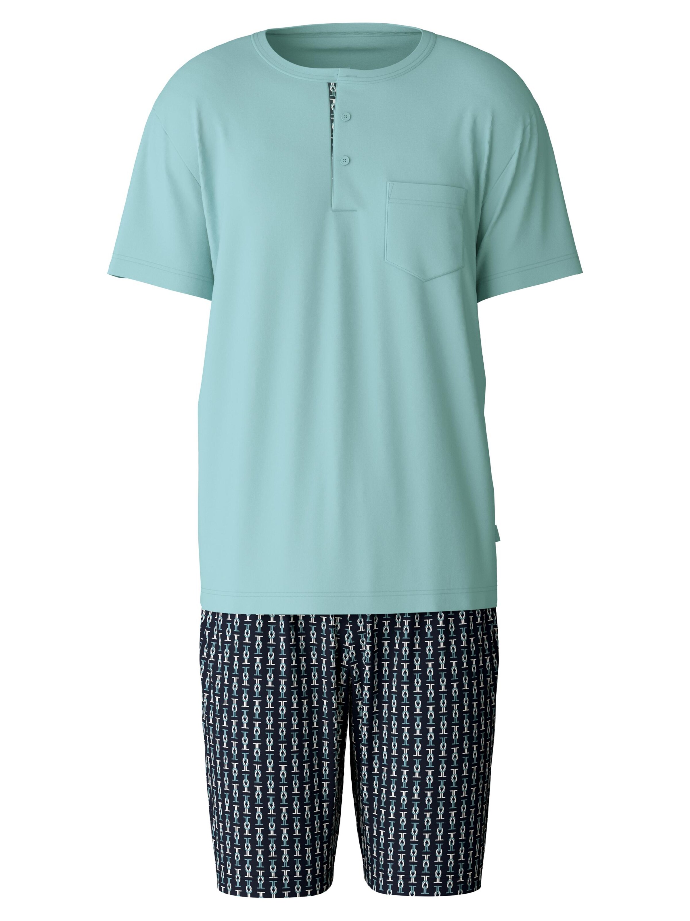 CALIDA Pyjama kurz 'Relax Selected'‌‌‌‌‌‌‌‌‌‌ in Grau: Vorderseite