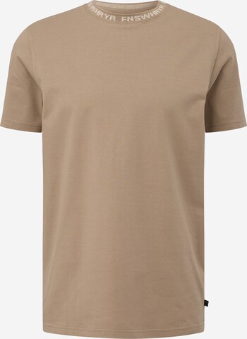 T-Shirt QS en beige : devant