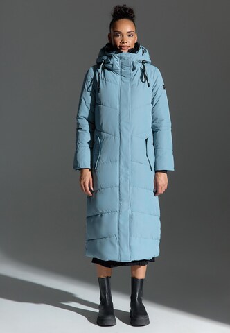 NAVAHOO Wintermantel 'Hingucker XIV' in Blauw: voorkant