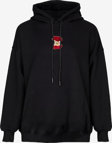 Sweat-shirt MYMO en noir : devant