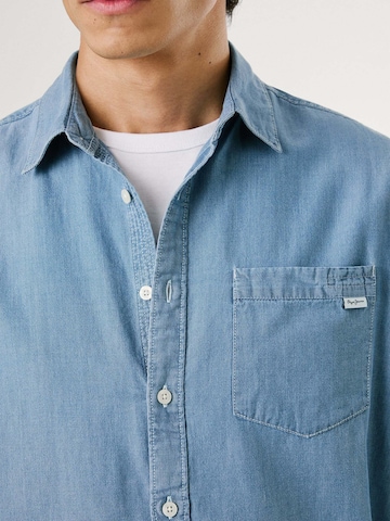 Pepe Jeans Regular fit Overhemd 'Colman' in Blauw