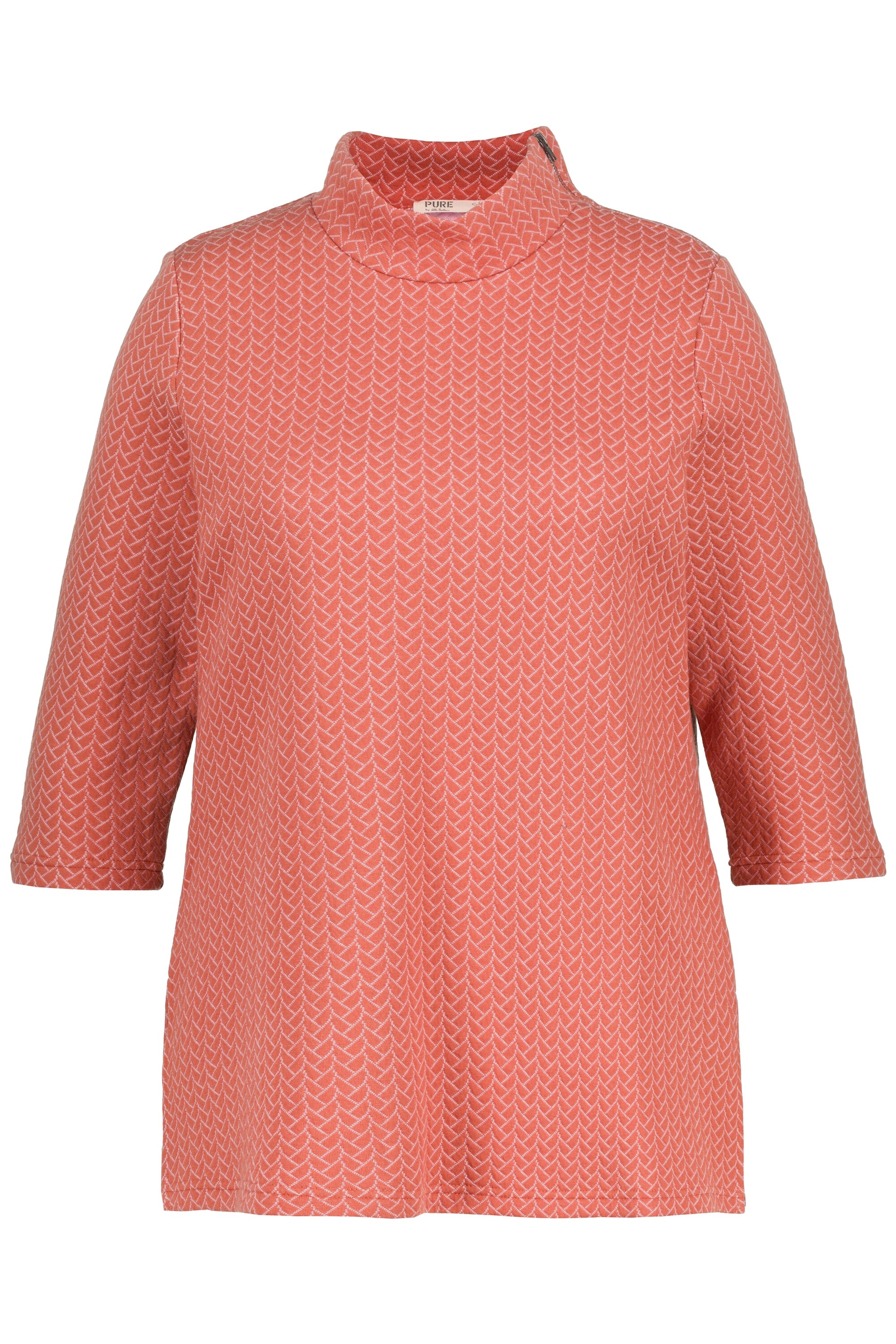 Ulla Popken Sweatshirt in Orange: Vorderseite