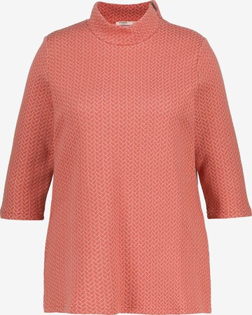 Ulla Popken Sweatshirt in Oranje: voorkant