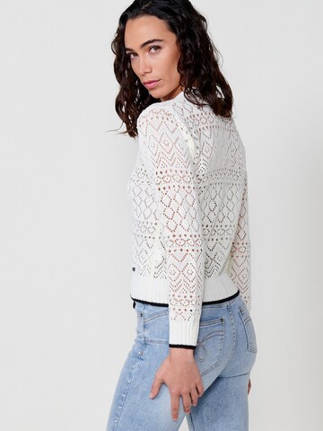 KOROSHI Knit cardigan in White