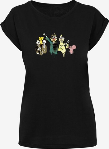 Merchcode Shirt 'Cartoon Royals' in Black: front