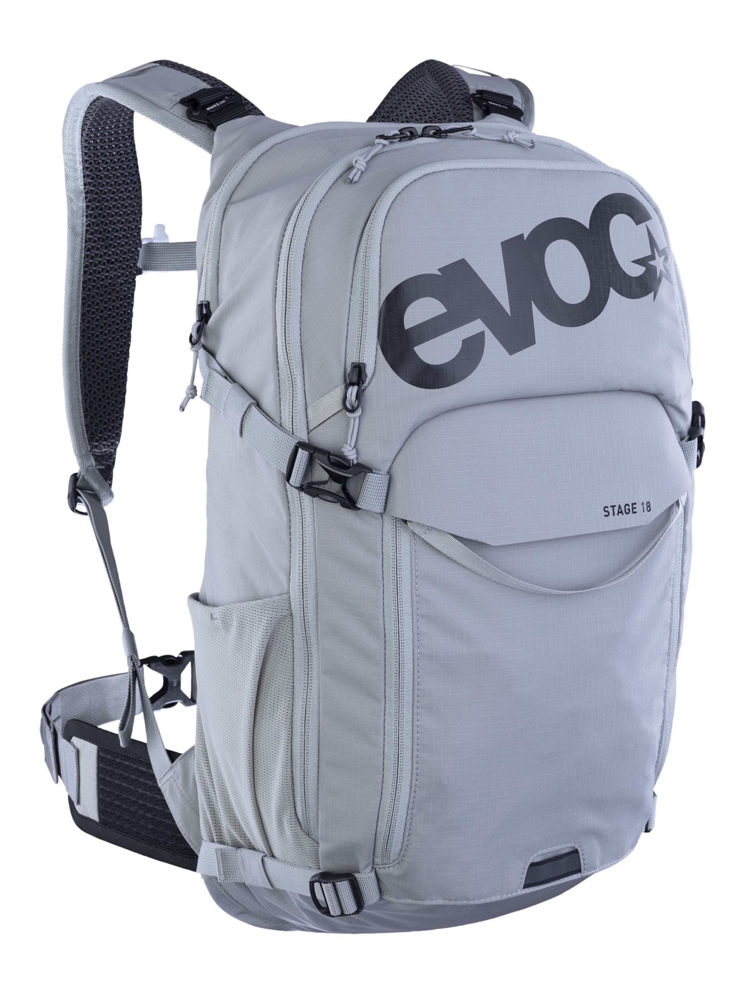 EVOC Backpack 'STAGE 18' in Grey: front