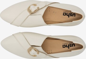 usha BLACK LABEL Classic Flats in Beige