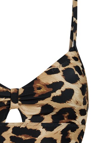 PROTEST Bikini Top 'MIXSyncs' in Brown