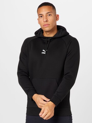 PUMA Sweatshirt in Black: front