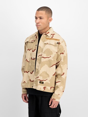 ALPHA INDUSTRIES Between-season jacket in Beige: front