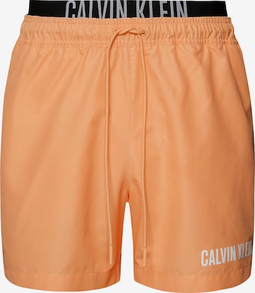 Calvin Klein Swimwear Board Shorts 'Intense Power' in Orange: front