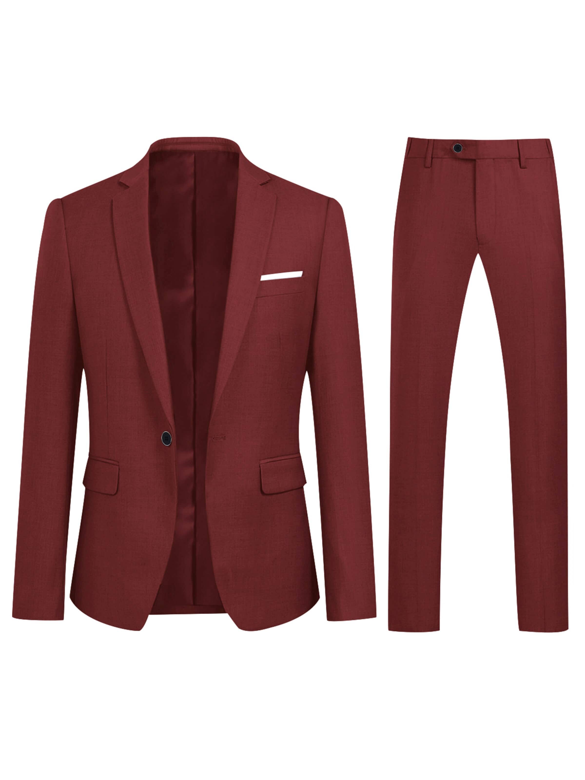 YOUTHUP Suit 'Cado' in Red: front