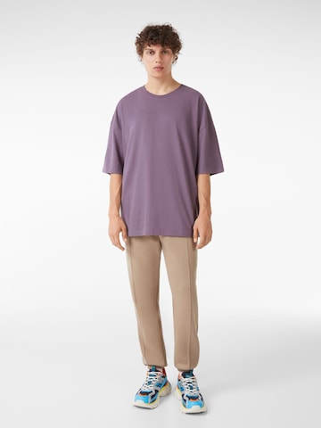 T-Shirt Bershka en violet