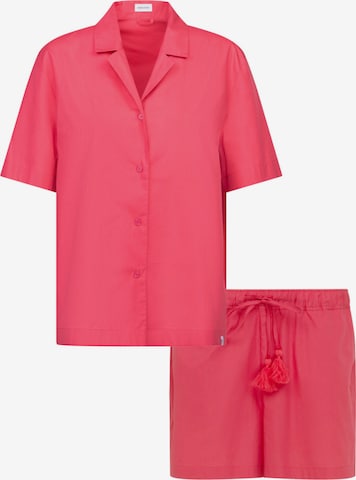 SEIDENSTICKER Pyjama 'Schwarze Rose' in Roze: voorkant
