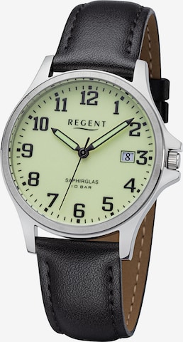 REGENT Analog Watch in Black: front