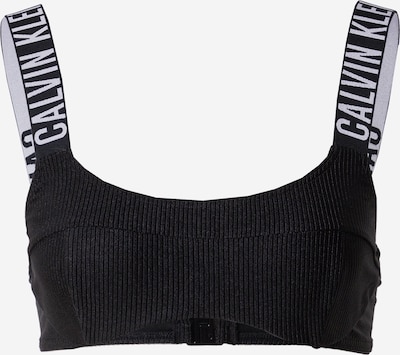 Calvin Klein Swimwear Top de bikini 'Intense Power' en gris claro / negro, Vista del producto