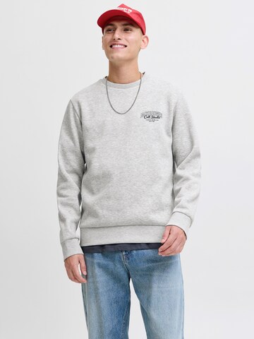 Bluză de molton 'JJMAKOTO' de la JACK & JONES pe gri: față