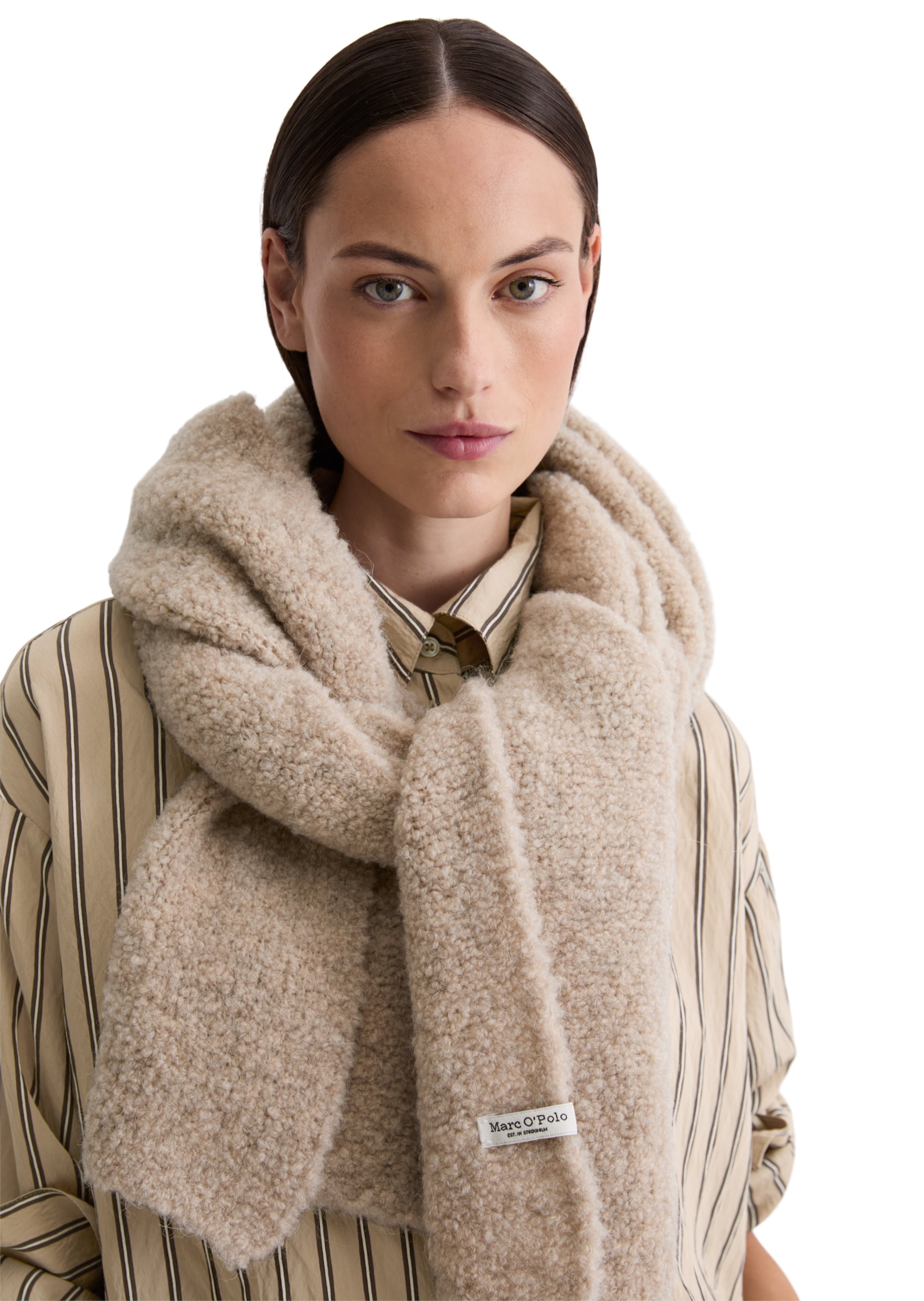 Marc O'Polo Scarf in Beige: front