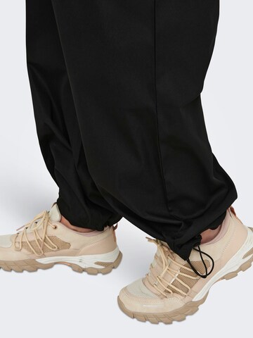 ONLY Carmakoma Tapered Cargo Pants in Black