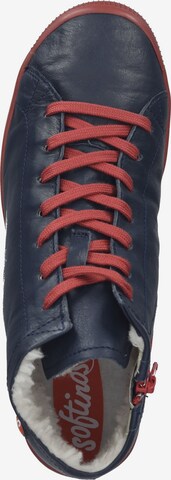 Softinos Lace-Up Ankle Boots in Blue