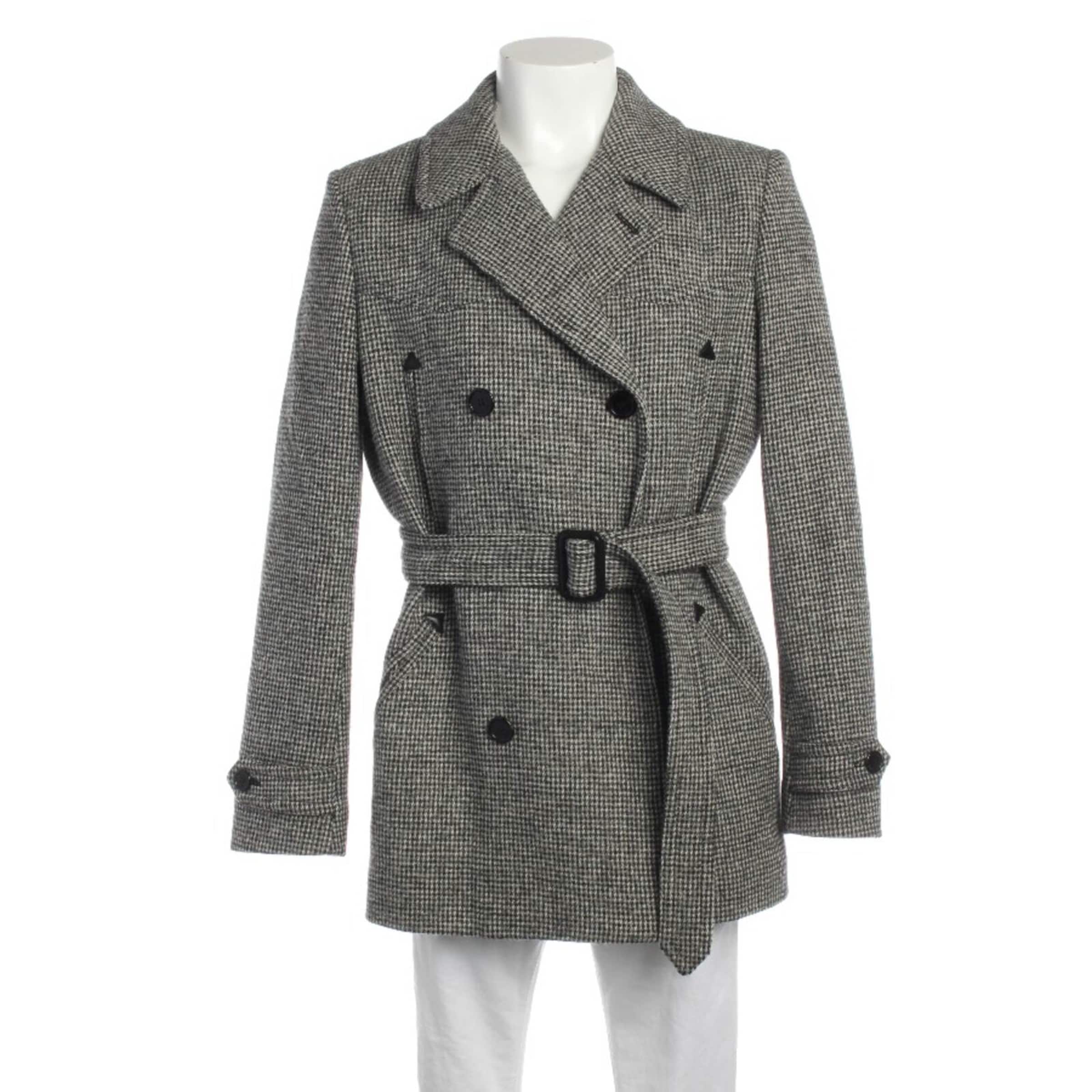 Saint Laurent Jacket & Coat in L-XL in Black: front