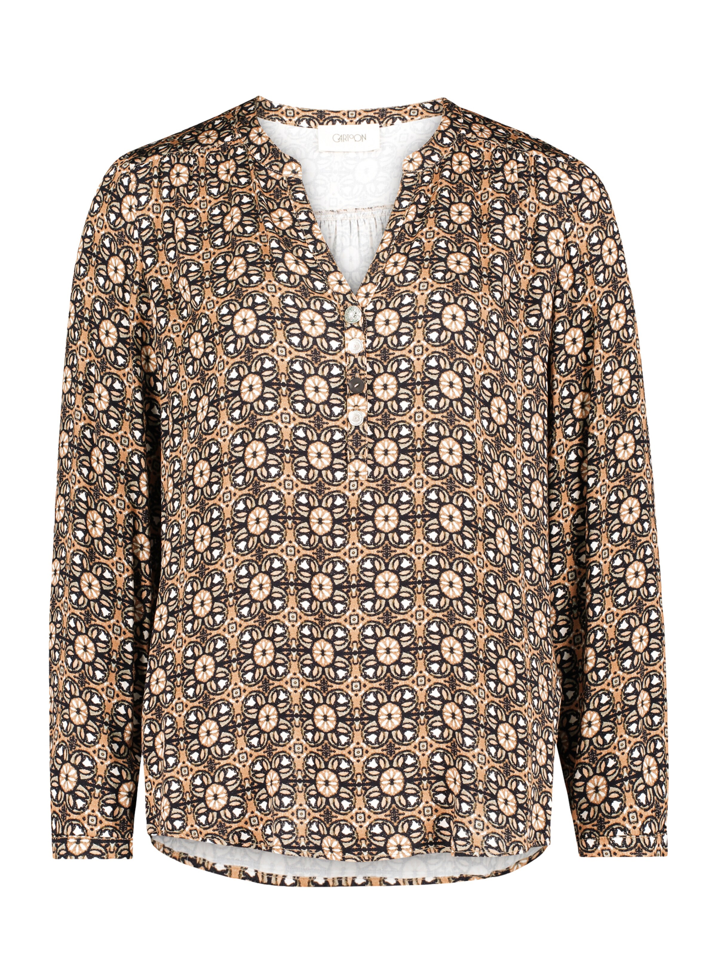 Camicia da donna di Cartoon in marrone: frontale