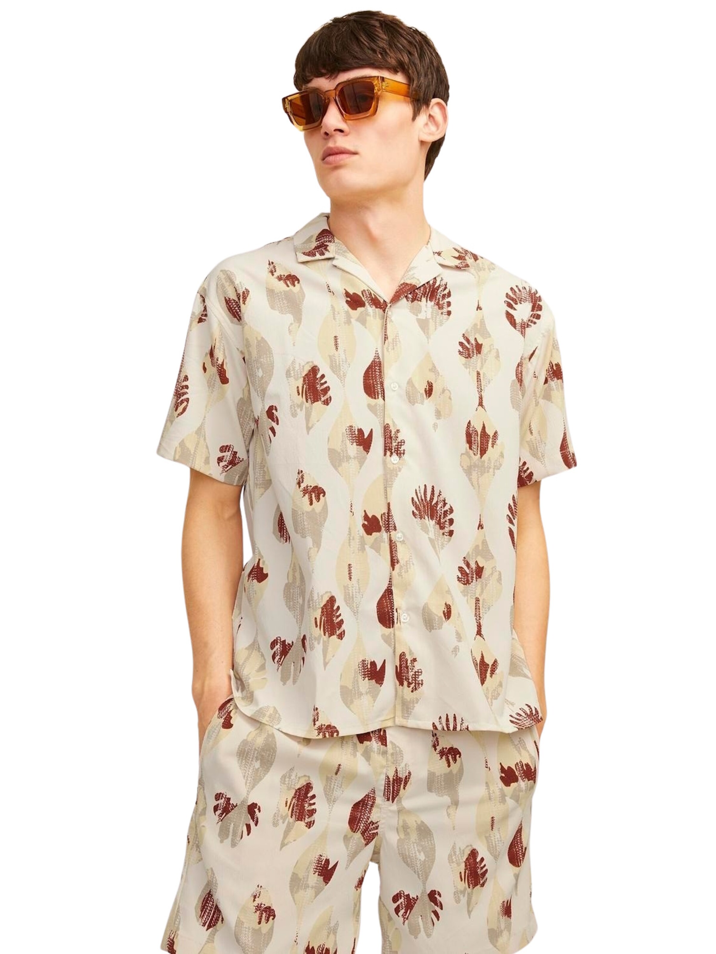 Comfort fit Camicia 'Jeff' di JACK & JONES in beige: frontale