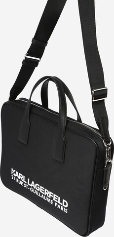 Sac d’ordinateur portable Karl Lagerfeld en noir