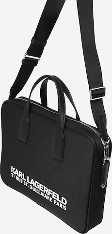 Sac d’ordinateur portable Karl Lagerfeld en noir