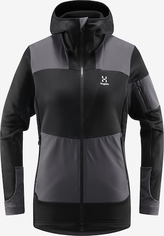 Haglöfs Athletic Fleece Jacket 'Astral' in Black: front