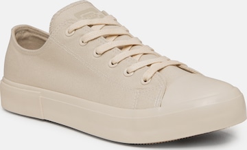 Baskets basses ' OM-FOTL-0189' Ombre en beige : devant