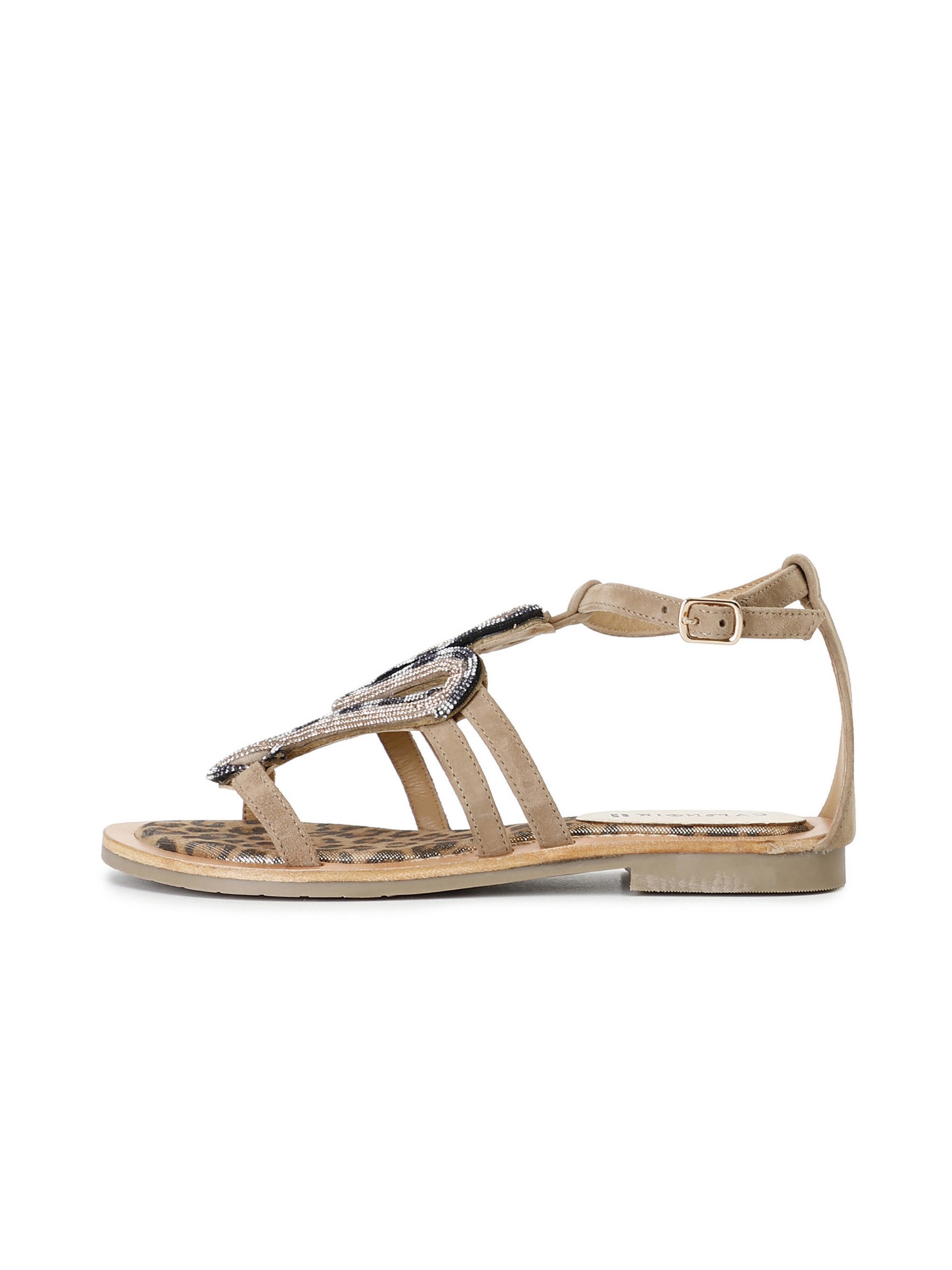 Sandalo di CAFè NOIR in bronzo: frontale