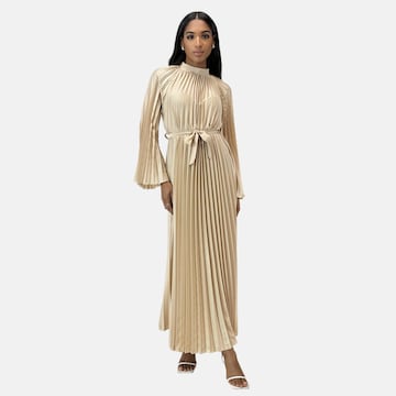 Elara Avondjurk in Beige: voorkant