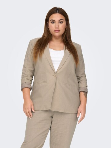 ONLY Carmakoma Blazer in Beige: front